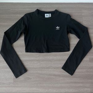 Adidas long sleeve crop
